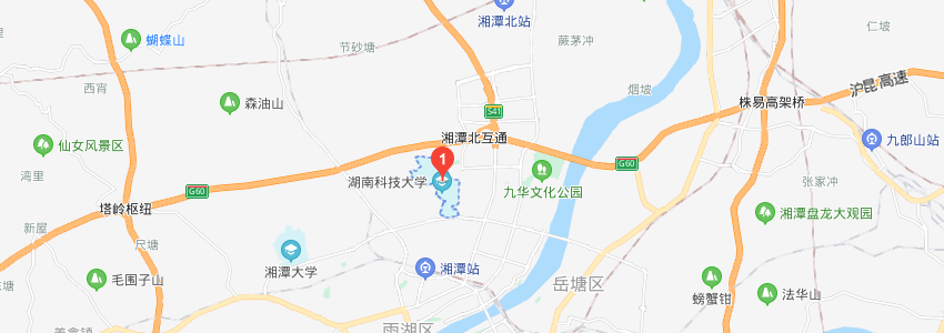 湖南科技大学学校地图